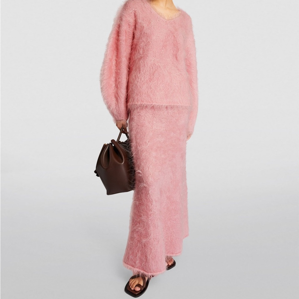 BY MALENE BIRGER Mohair-Blend Haime V-Neck Sweater - Picture 7 of 7